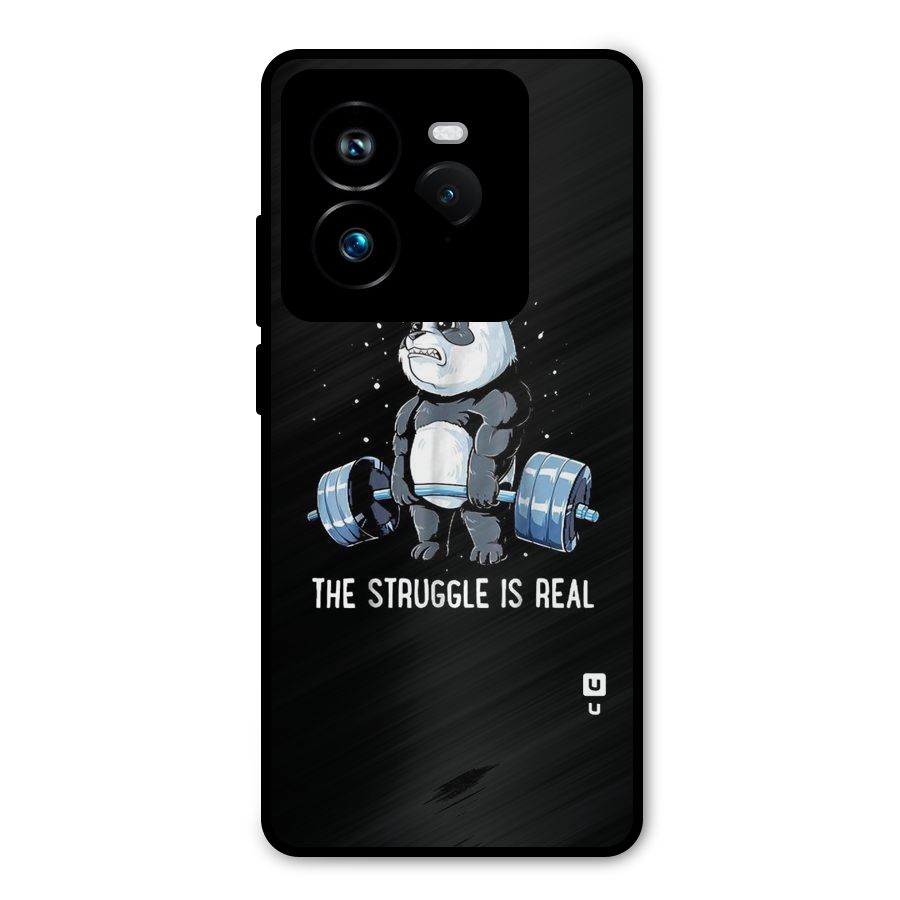 Struggle is Real Panda Metal Back Case for Realme GT 7 Pro