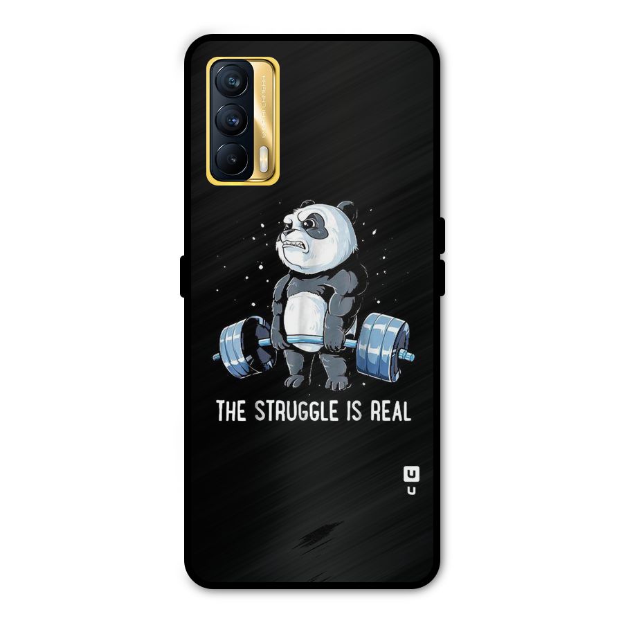 Struggle is Real Panda Metal Back Case for Realme X7