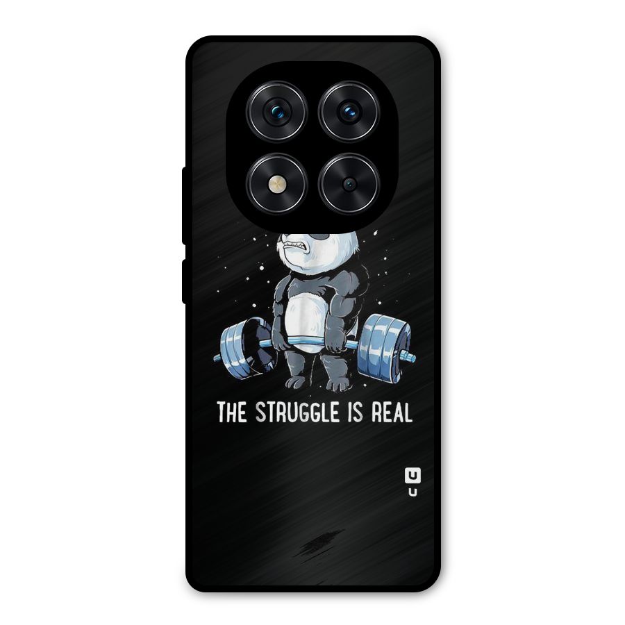 Struggle is Real Panda Metal Back Case for Redmi Note 14 Pro 5G