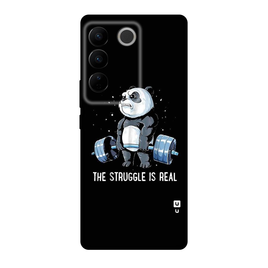 Struggle is Real Panda Original Polycarbonate Back Case for Vivo V27