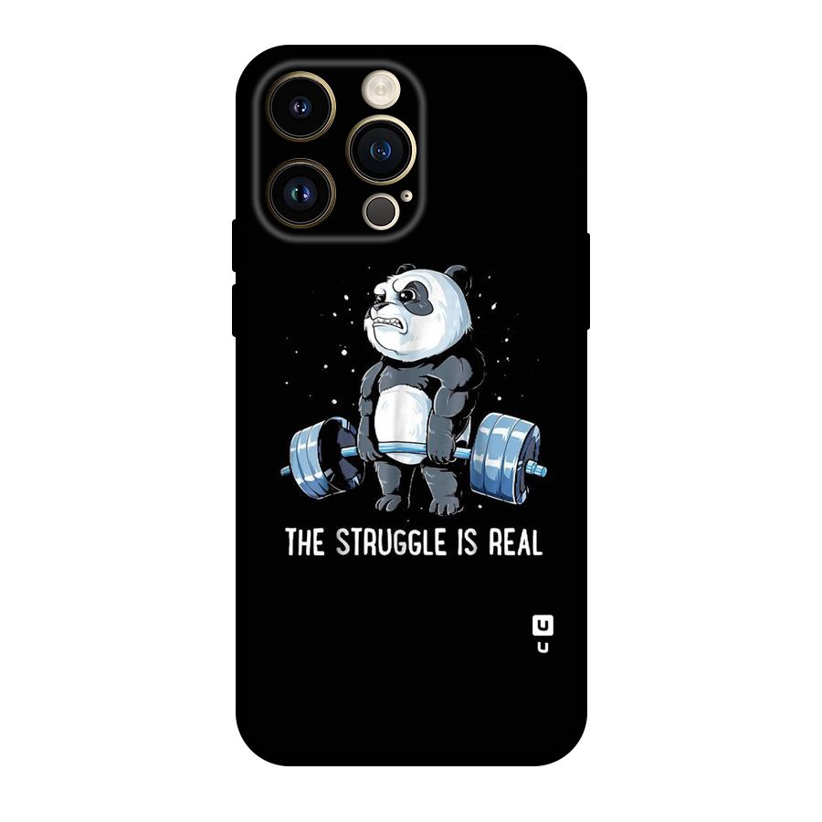 Struggle is Real Panda Original Polycarbonate Back Case for iPhone 14 Pro Max
