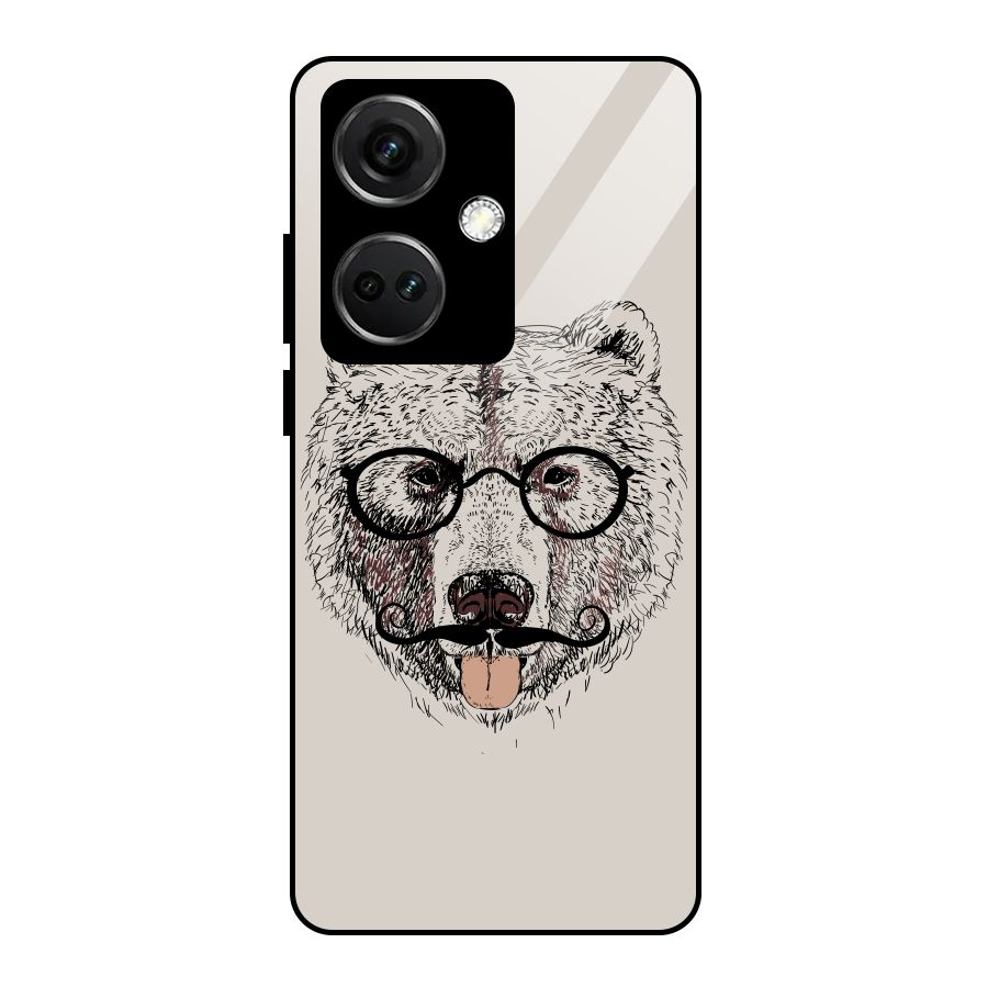 Studious Bear Glass Back Case for OnePlus Nord CE 3 5G