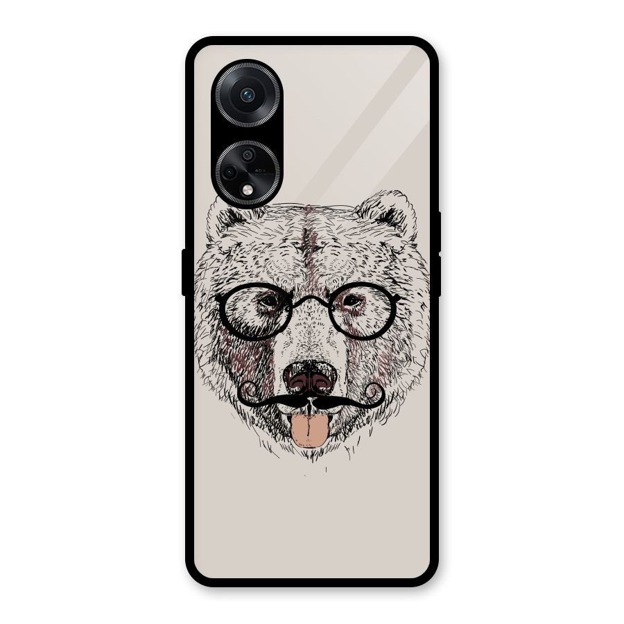 Studious Bear Glass Back Case for Oppo F23
