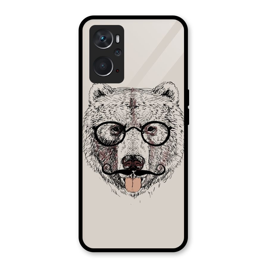 Studious Bear Glass Back Case for Oppo K10 4G