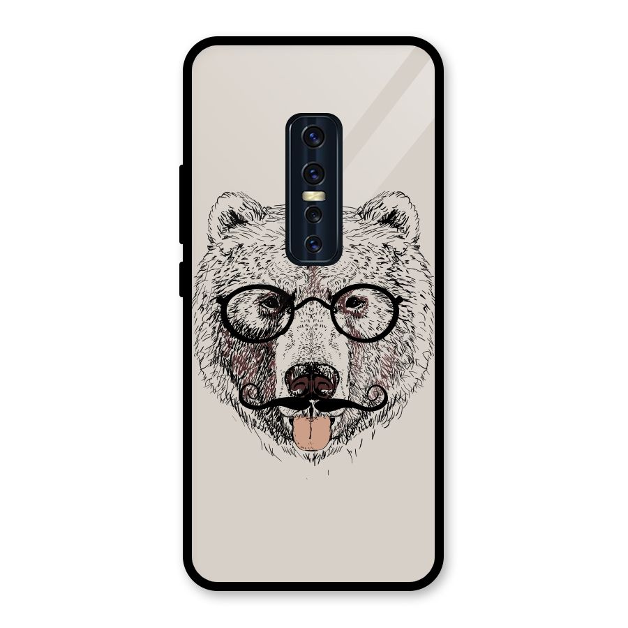 Studious Bear Glass Back Case for Vivo V17 Pro