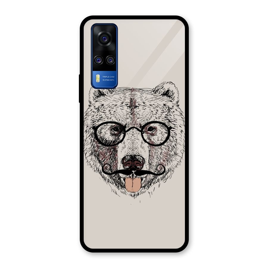 Studious Bear Glass Back Case for Vivo Y51A