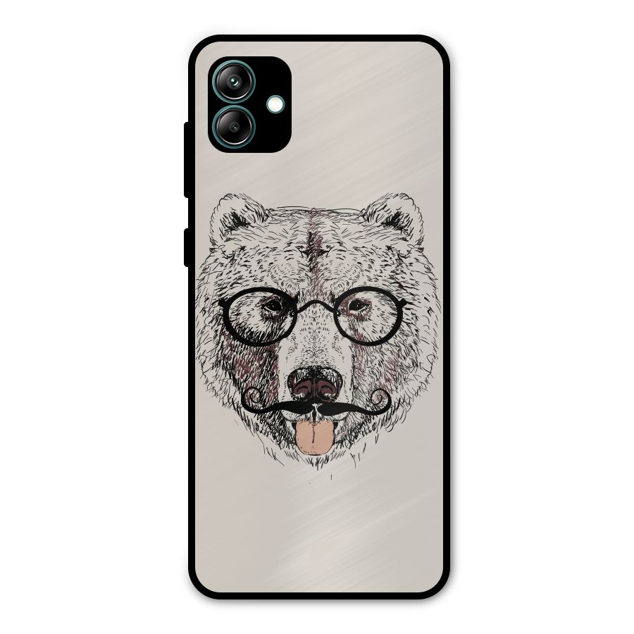 Studious Bear Metal Back Case for Galaxy A04