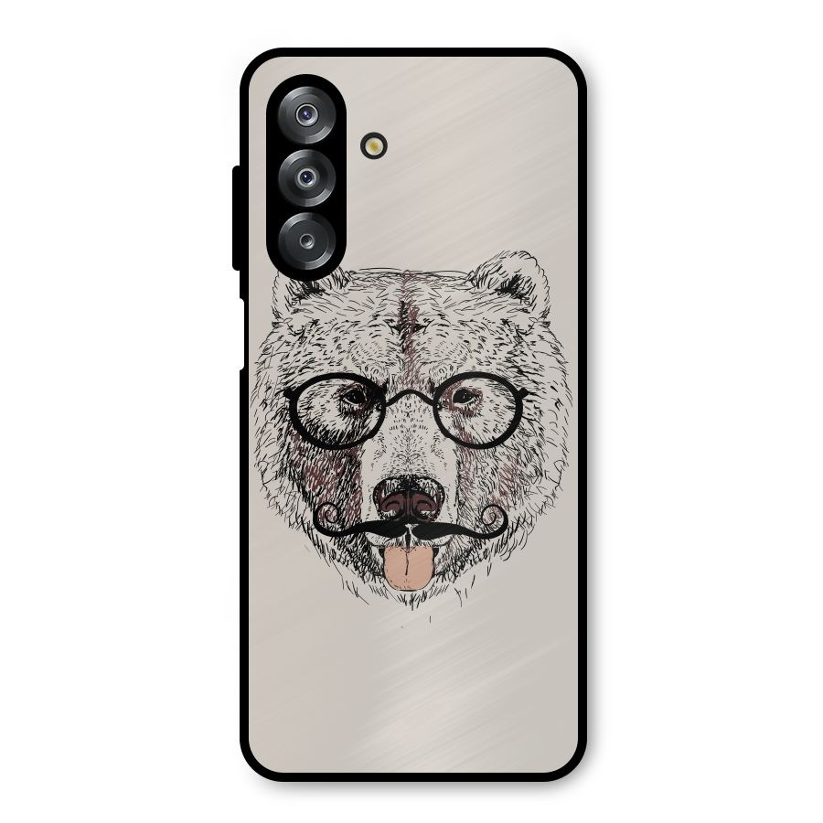 Studious Bear Metal Back Case for Galaxy A26