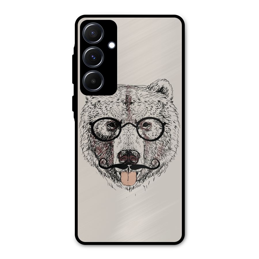 Studious Bear Metal Back Case for Galaxy A55