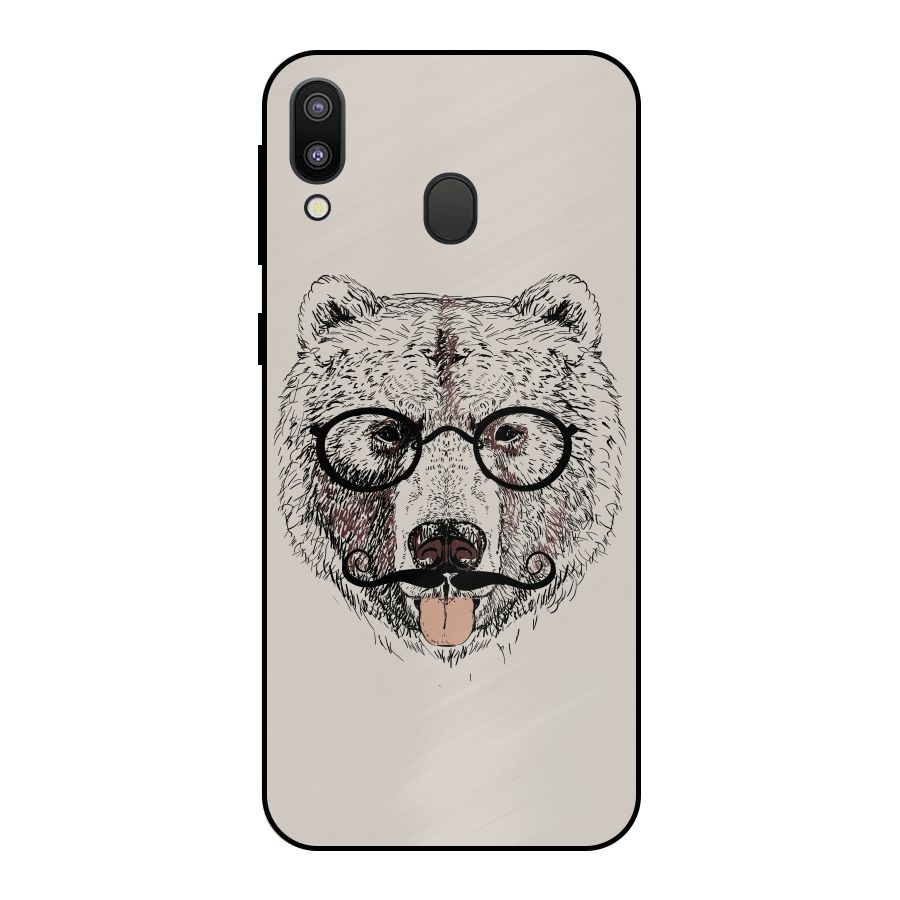 Studious Bear Metal Back Case for Galaxy M20