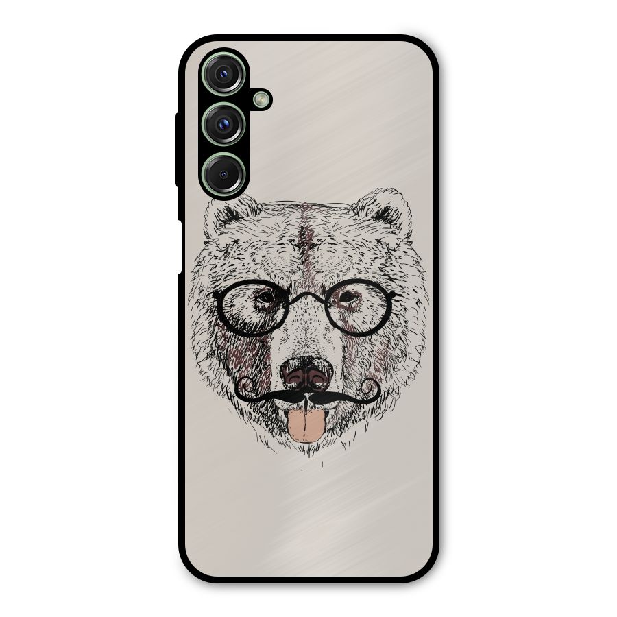 Studious Bear Metal Back Case for Galaxy M34