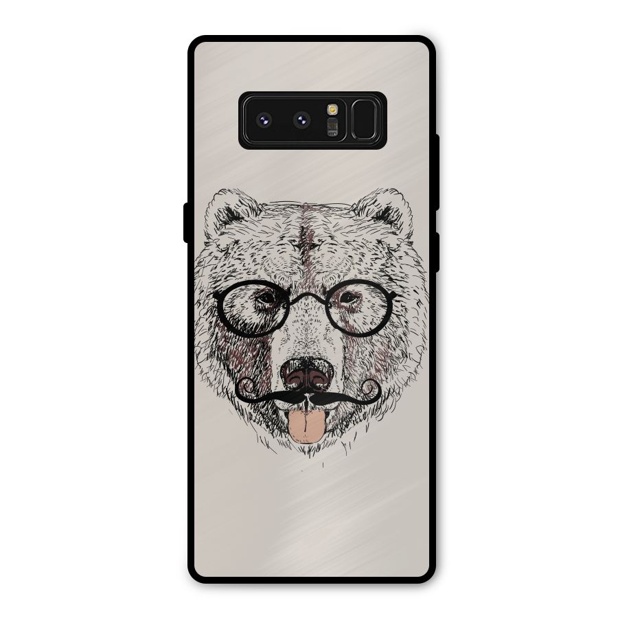 Studious Bear Metal Back Case for Galaxy Note 8