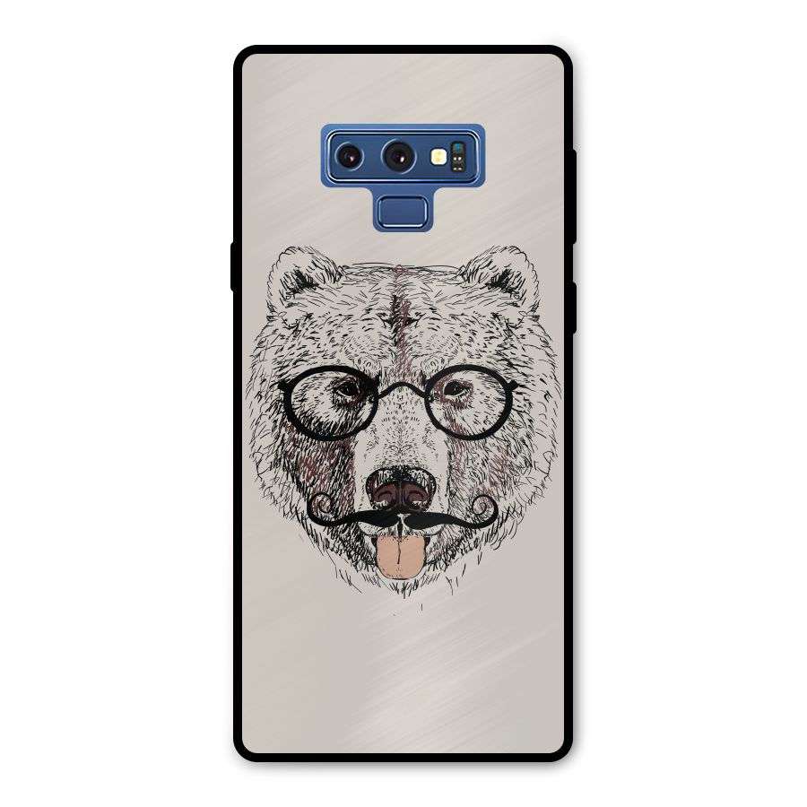 Studious Bear Metal Back Case for Galaxy Note 9