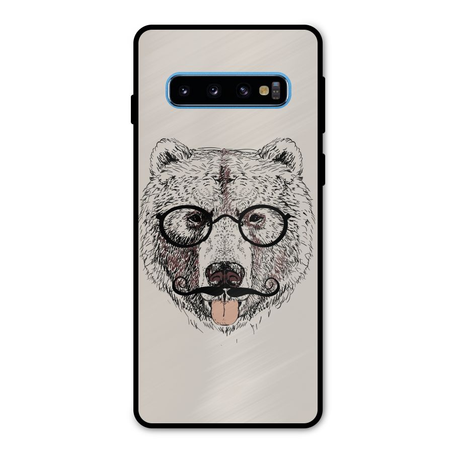 Studious Bear Metal Back Case for Galaxy S10