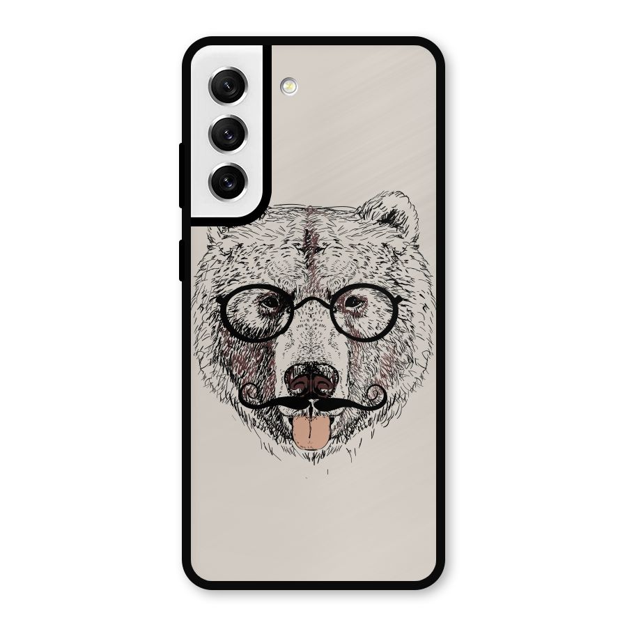 Studious Bear Metal Back Case for Galaxy S21 FE 5G