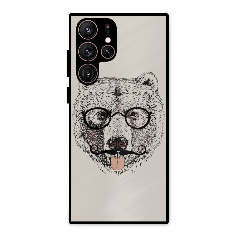 Studious Bear Metal Back Case for Galaxy S22 Ultra 5G