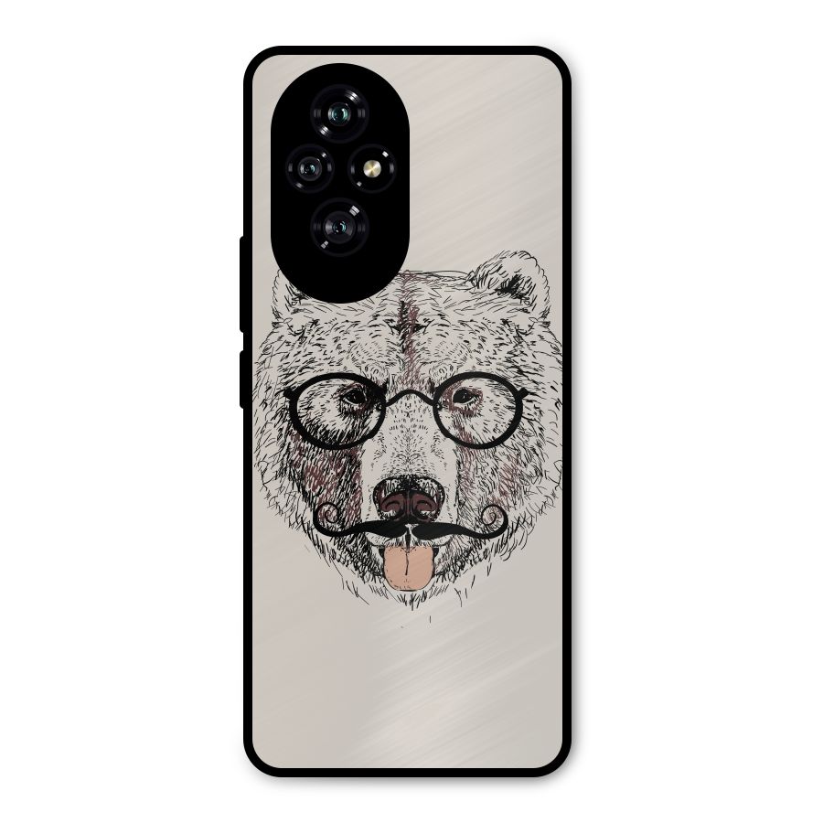 Studious Bear Metal Back Case for Honor 200
