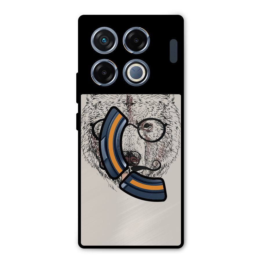 Studious Bear Metal Back Case for Infinix GT 20 Pro