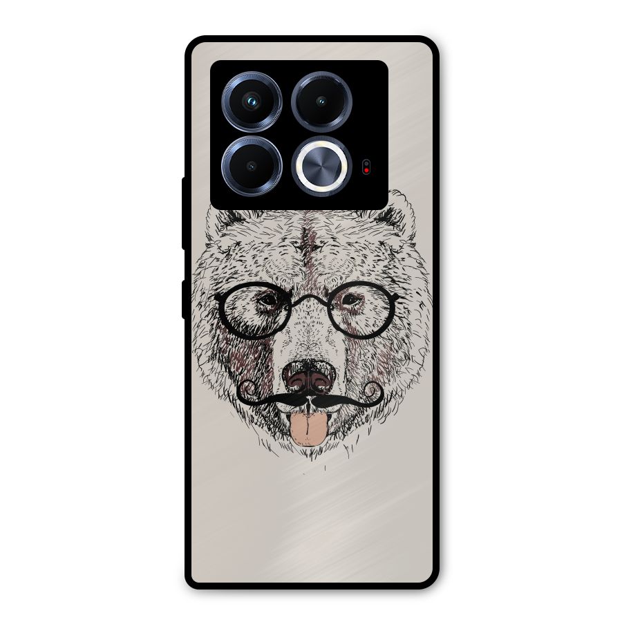 Studious Bear Metal Back Case for Infinix Note 40 5G