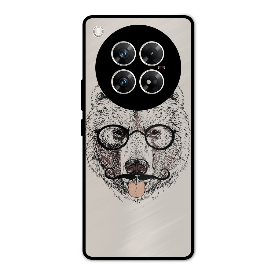Studious Bear Metal Back Case for Infinix Zero 40 5G