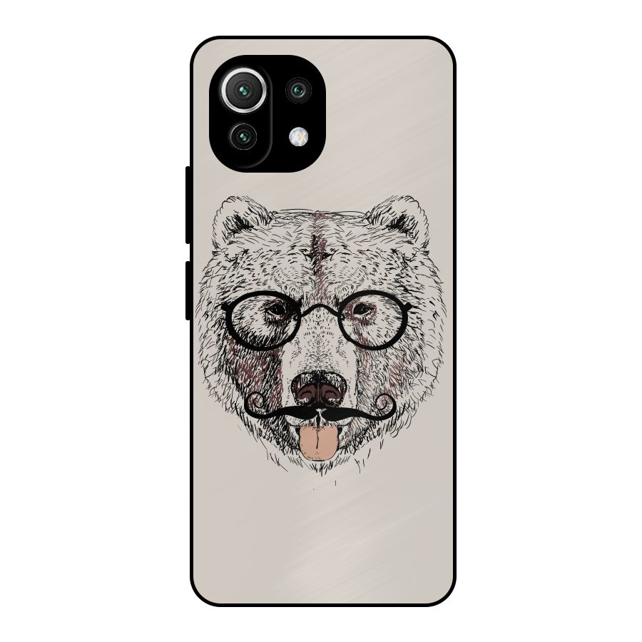 Studious Bear Metal Back Case for Mi 11 Lite NE 5G