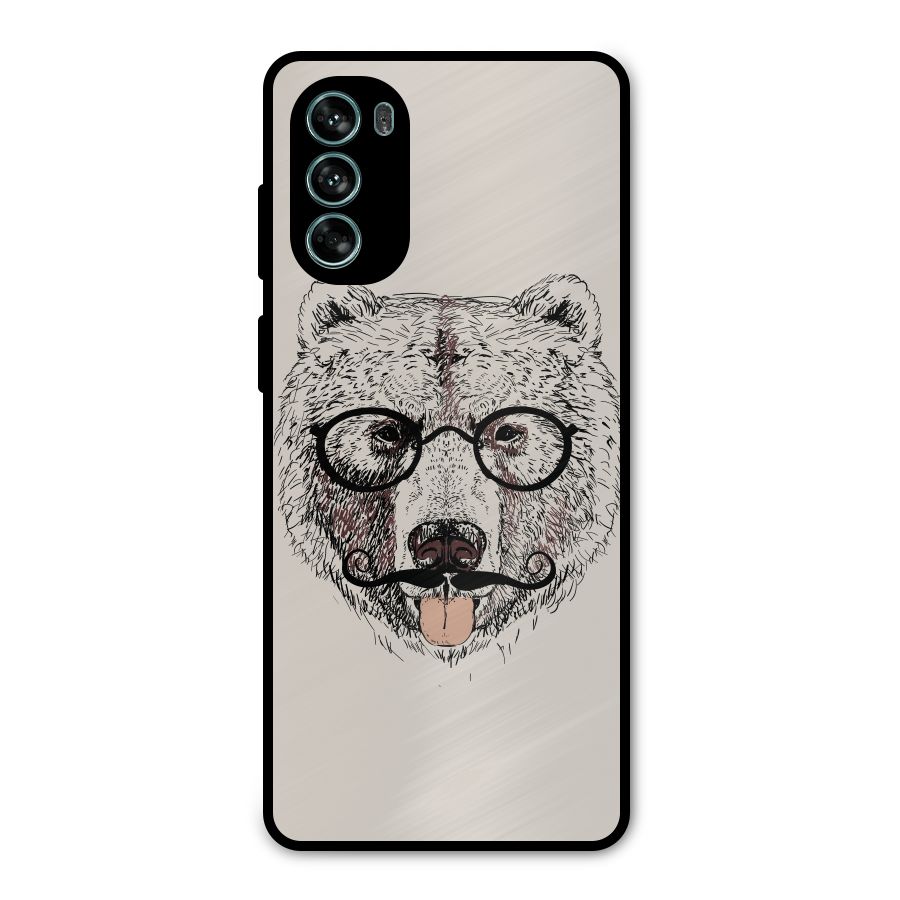 Studious Bear Metal Back Case for Moto G62