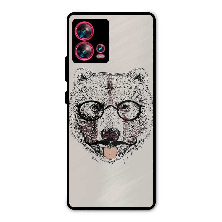 Studious Bear Metal Back Case for Motorola Edge 30 Fusion