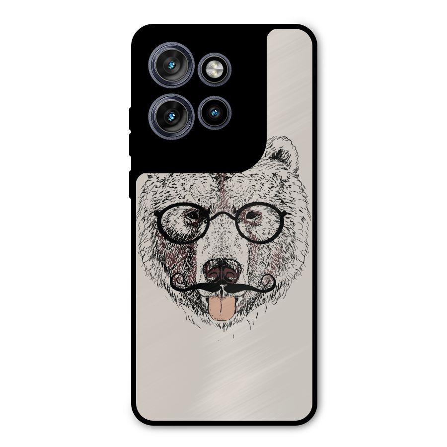 Studious Bear Metal Back Case for Motorola Edge 50 Neo