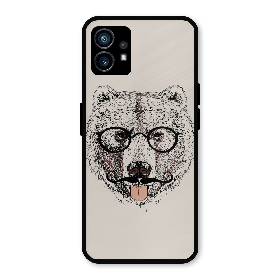 Studious Bear Metal Back Case for Nothing Phone 1