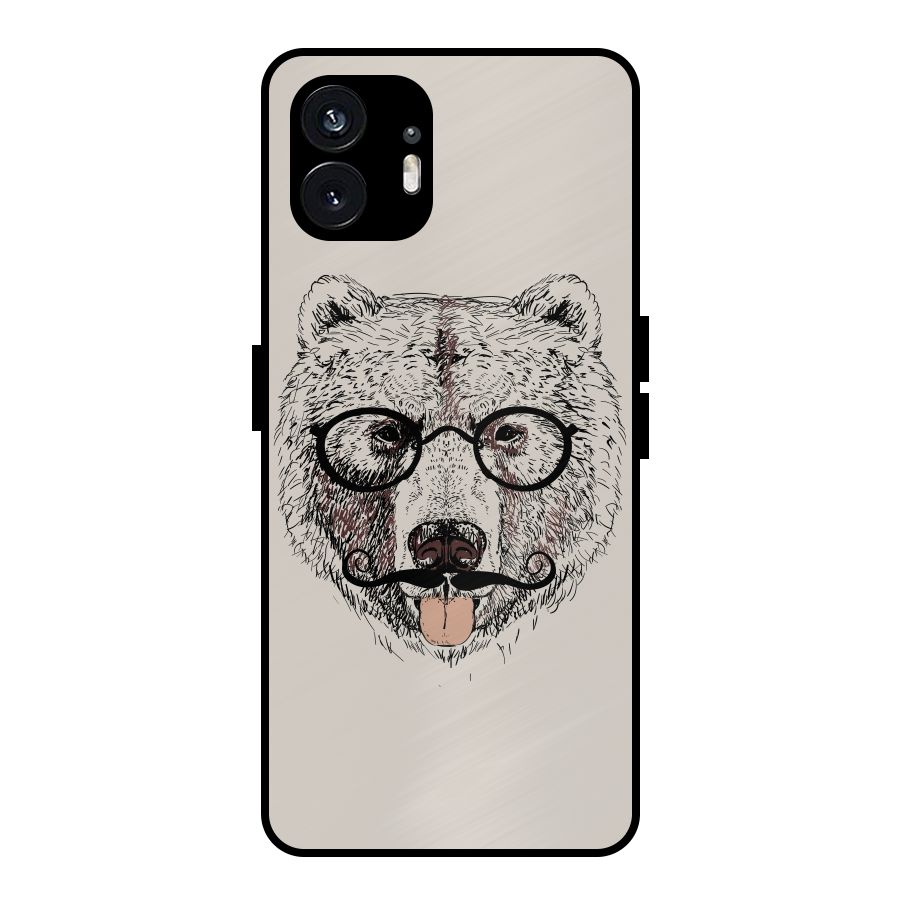 Studious Bear Metal Back Case for Nothing Phone 2