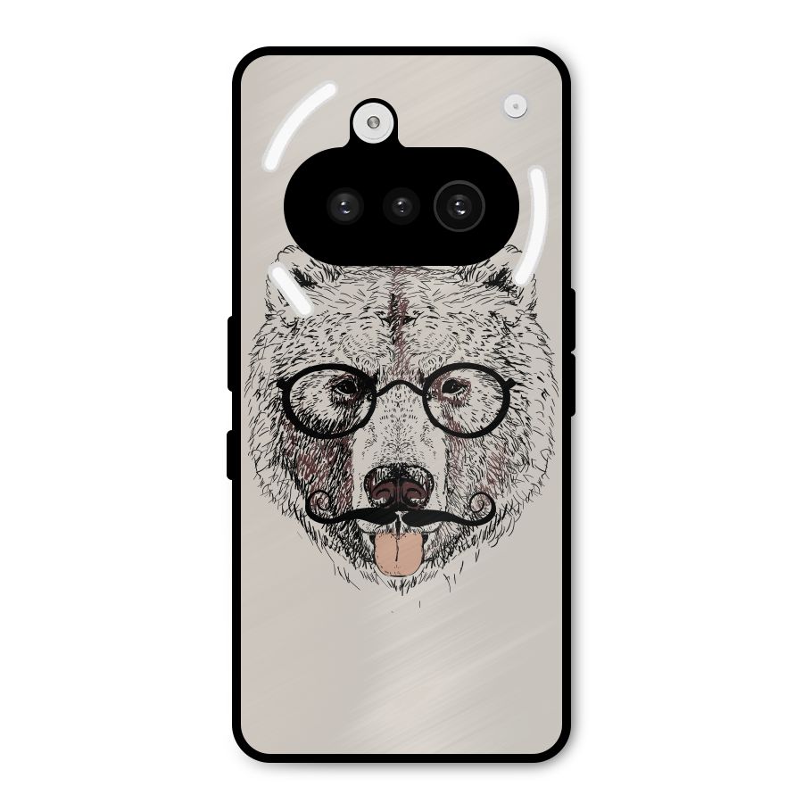Studious Bear Metal Back Case for Nothing Phone 3a