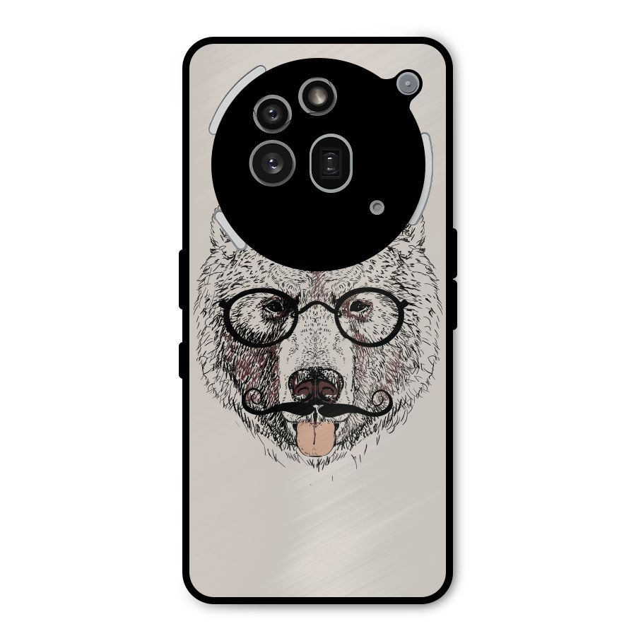 Studious Bear Metal Back Case for Nothing Phone 3a Pro