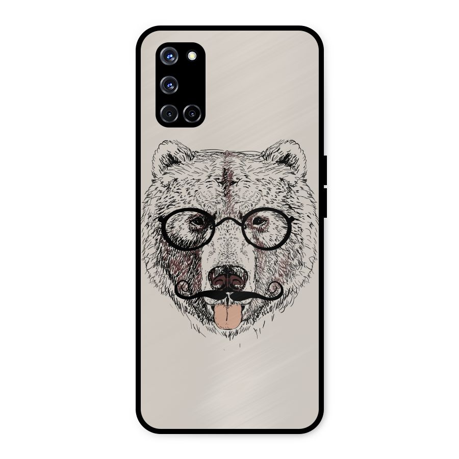 Studious Bear Metal Back Case for Oppo A52