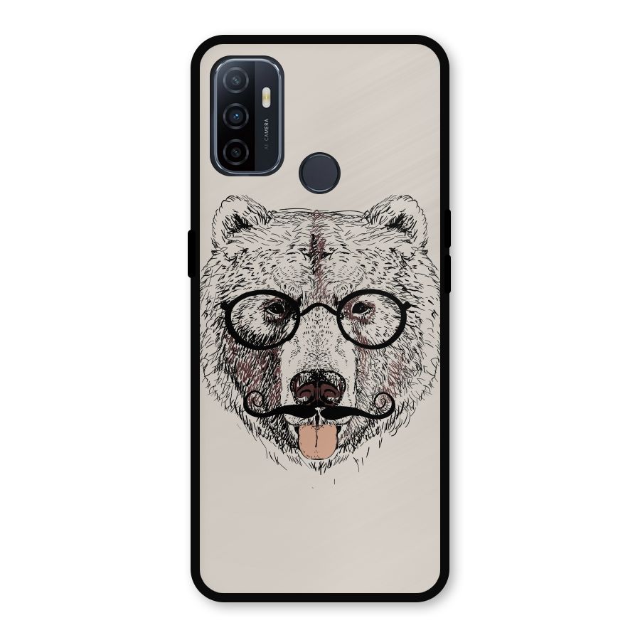 Studious Bear Metal Back Case for Oppo A53