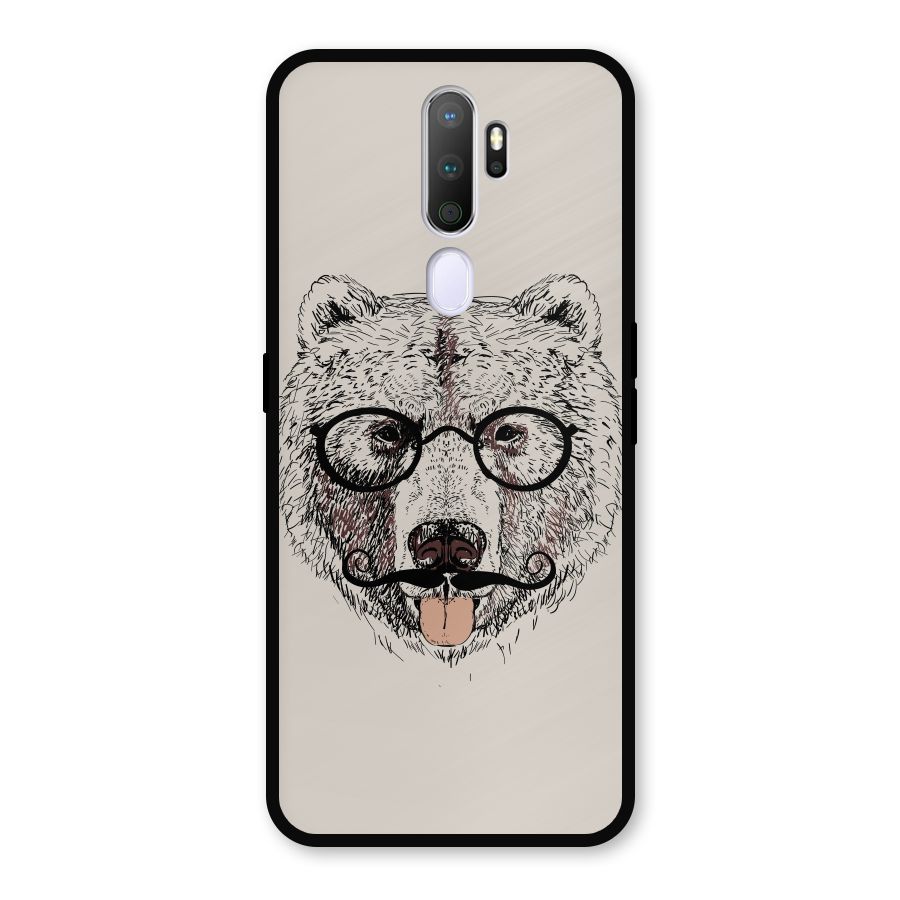Studious Bear Metal Back Case for Oppo A5 (2020)