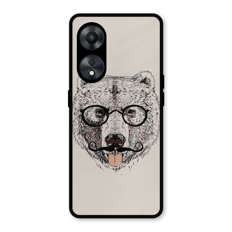 Studious Bear Metal Back Case for Oppo A78