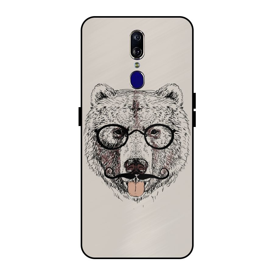 Studious Bear Metal Back Case for Oppo F11