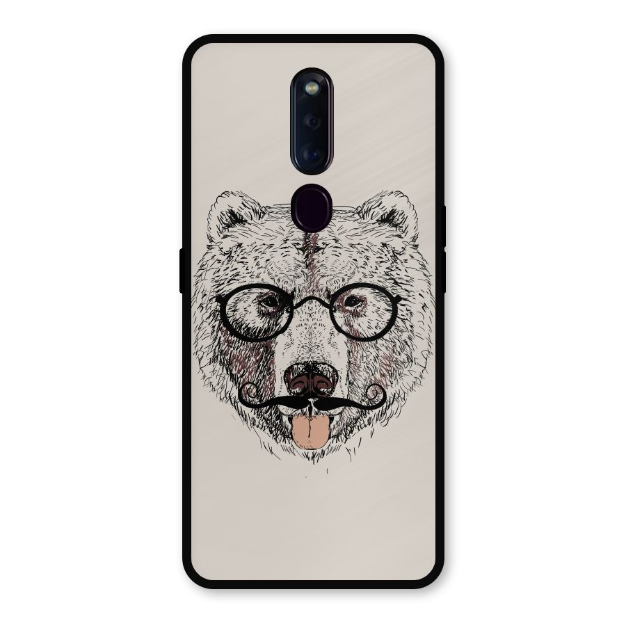 Studious Bear Metal Back Case for Oppo F11 Pro
