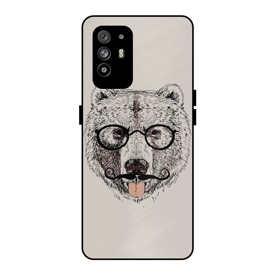 Studious Bear Metal Back Case for Oppo F19 Pro Plus 5G