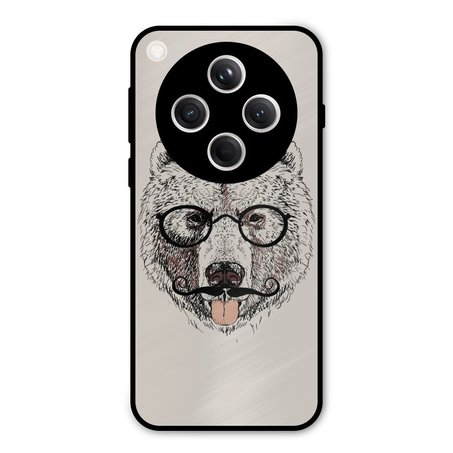 Studious Bear Metal Back Case for Oppo Find X8