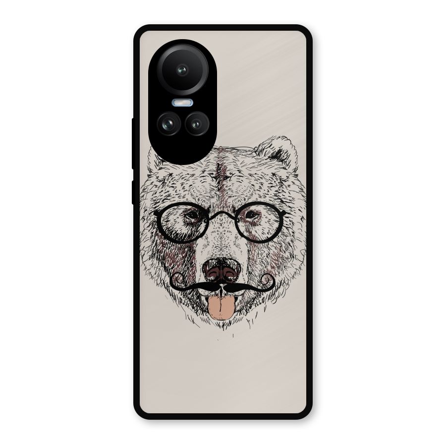 Studious Bear Metal Back Case for Oppo Reno10 Pro