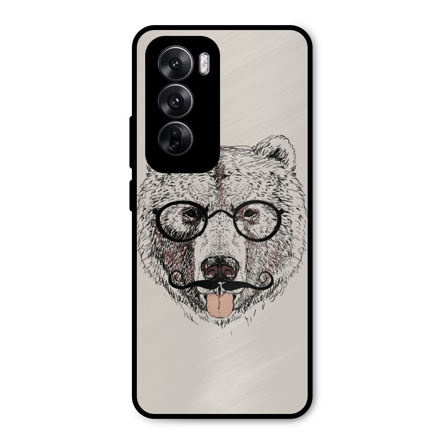 Studious Bear Metal Back Case for Oppo Reno12