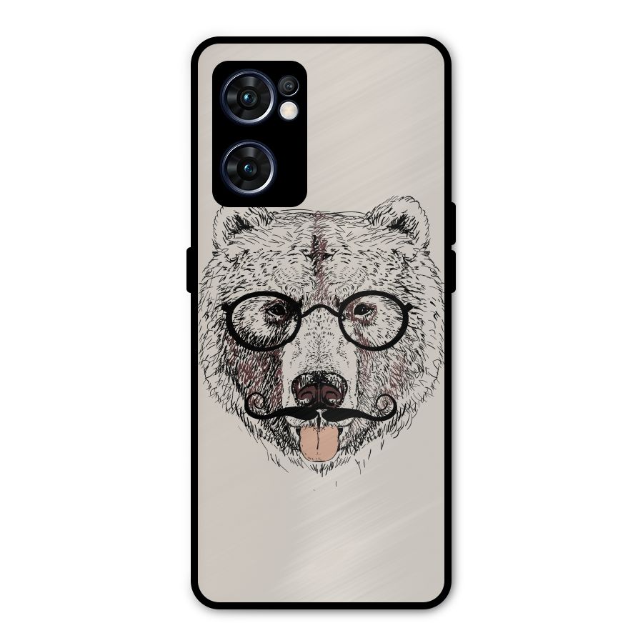 Studious Bear Metal Back Case for Oppo Reno7 5G