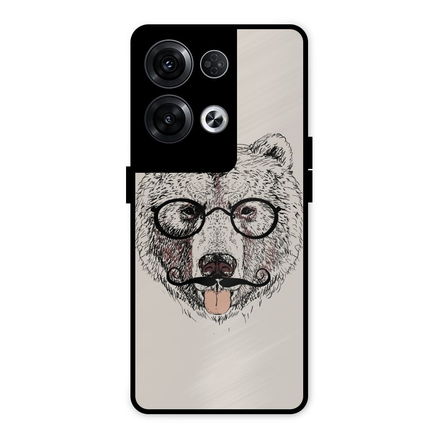 Studious Bear Metal Back Case for Oppo Reno8 Pro 5G