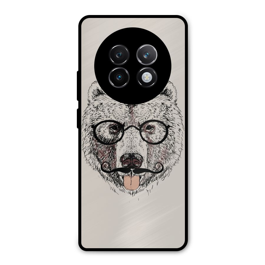 Studious Bear Metal Back Case for Realme 13 Plus