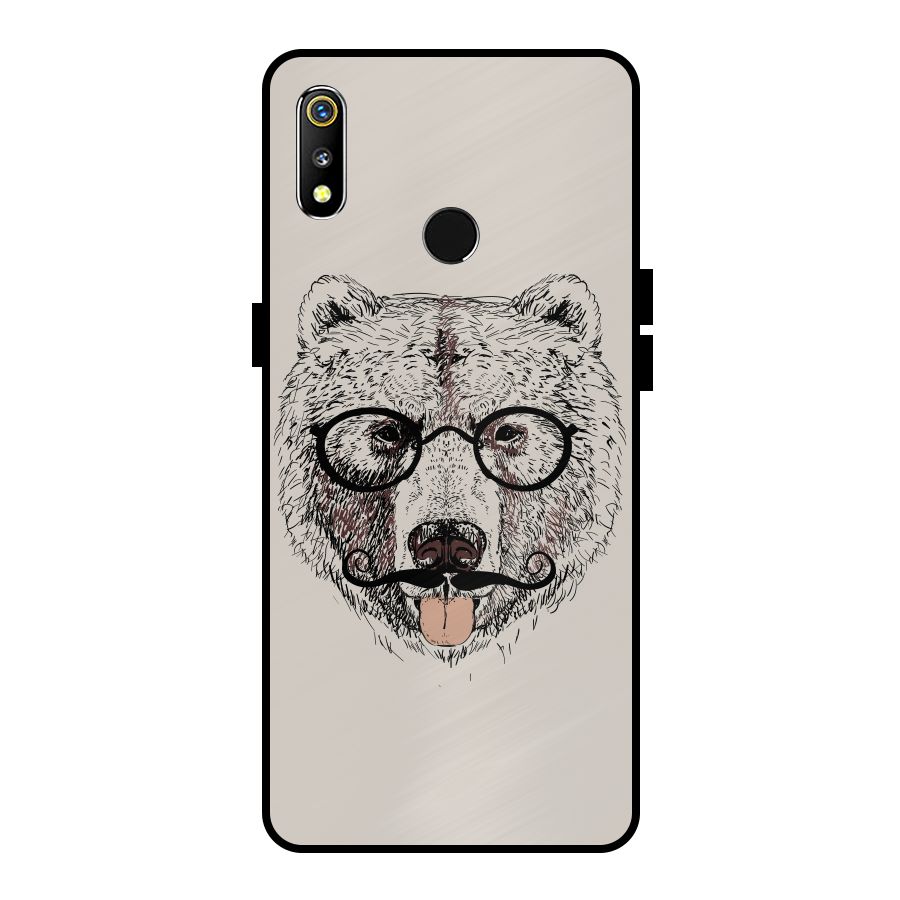 Studious Bear Metal Back Case for Realme 3
