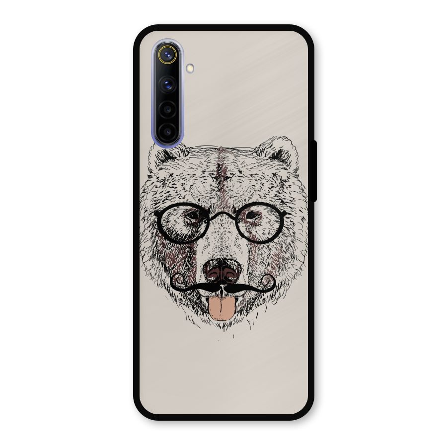 Studious Bear Metal Back Case for Realme 6i