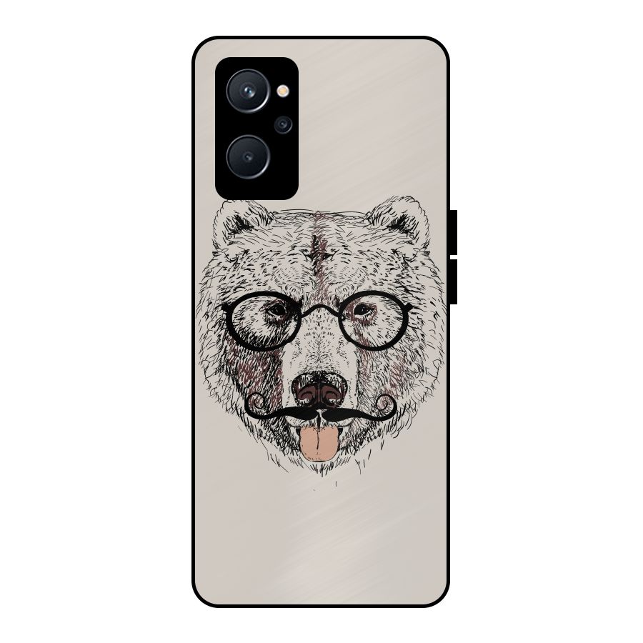 Studious Bear Metal Back Case for Realme 9i 5G