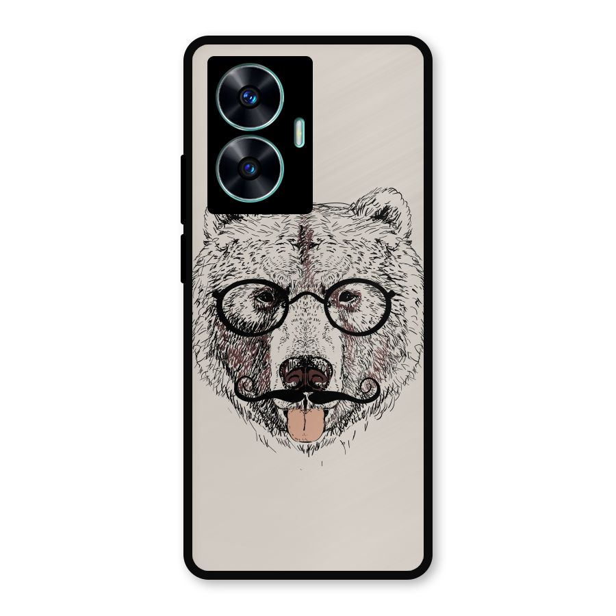 Studious Bear Metal Back Case for Realme C55