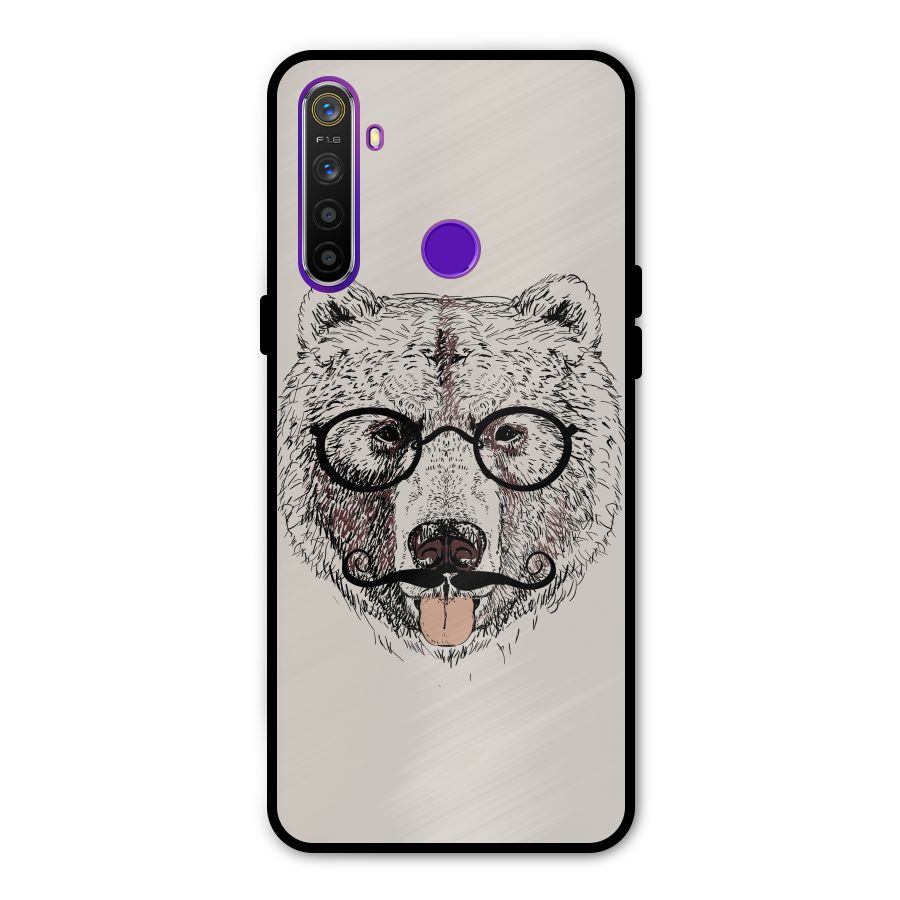 Studious Bear Metal Back Case for Realme Narzo 10